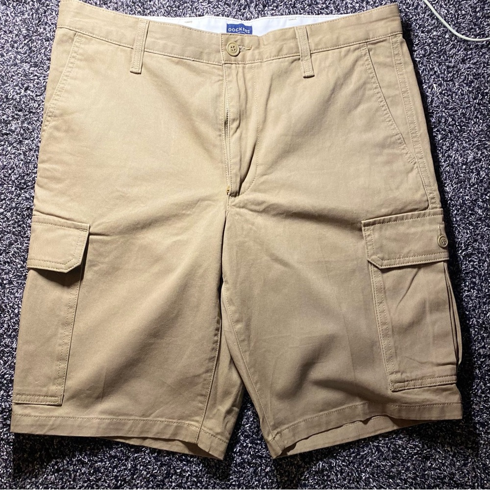 Dockers WPL 423 Men’s Regular Straight Stretch Tan Chino Pants W32